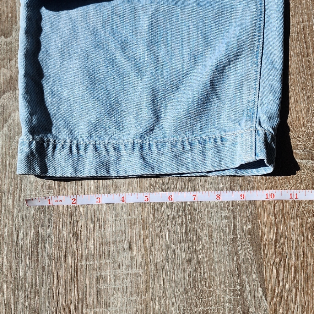 PAIGE Denim Clarice Culotte Jeans Light Fauna Wash Size 28 Cropped Wide Leg - Picture 5 of 12